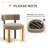 Upholstered Solid Wood Dining Chair Side Chair-1666292712