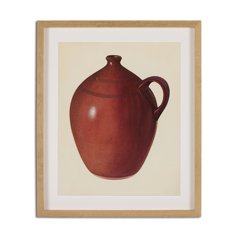 Carafe économique Redware par Edward White, H 40 po x l 33 po