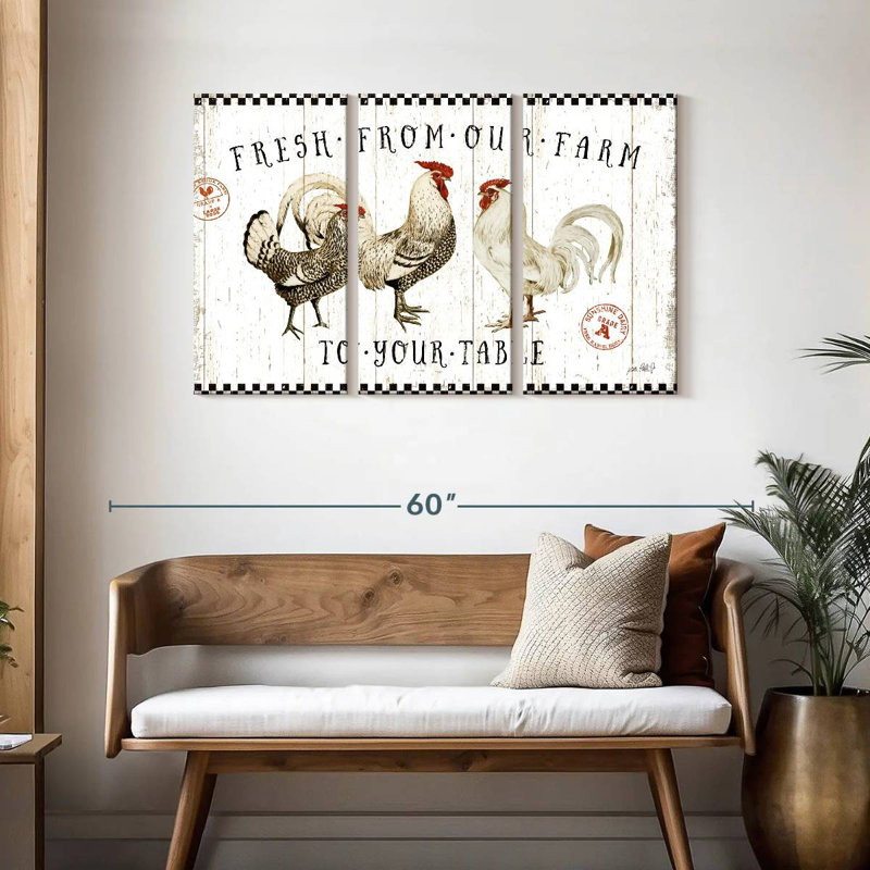 Plaque murale Kema Free Range Fresh I, H 28 po x l 45 po