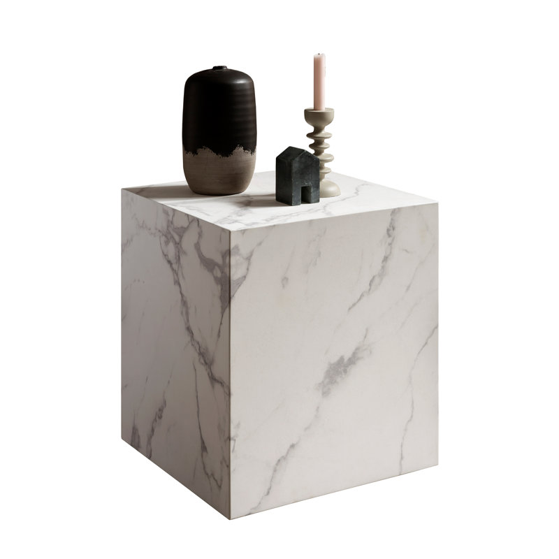 Aarthi End Table, White