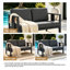Causeuse d'extérieur en bois de teck avec coussin et accoudoirs Junco-1049511549-1049511545