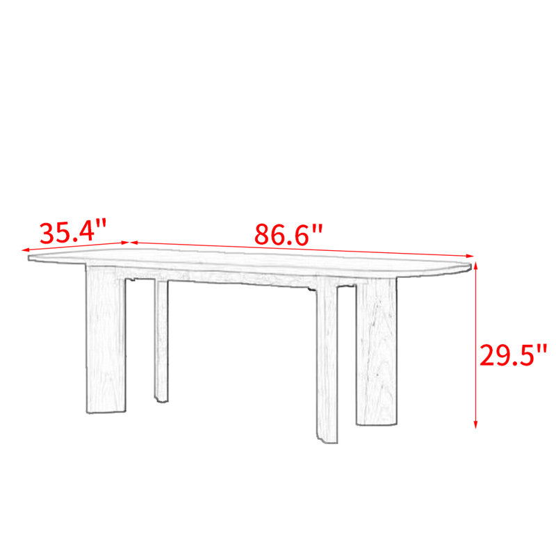 Keeney, 29.5"H x 86.6"L x 35.4"W