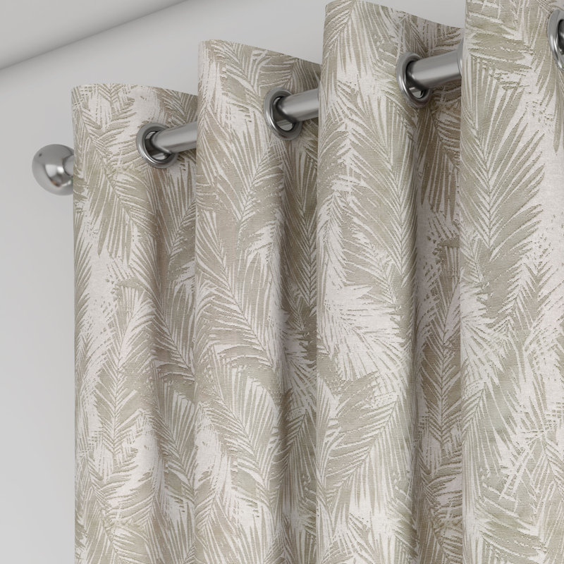 Leaf 52 x 84 Inch, Door Curtain - Pack of 2 Panels, Beige