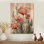 Terianne - Art mural floral sur bois de pin naturel