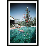 Christmas Swim Print by Slim Aarons