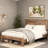 Gambrill Wood Platform Bed Frame,Noise Free,No Box Spring Needed,Large Under Bed Storage-74090148-122101446
