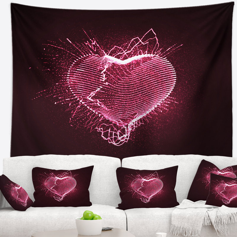 Tapisserie Corwin Happy Happy Valentine's Day, H 32 po x l 39 po