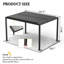 Louver Pergola Aluminum Frame & Louvers-125198975