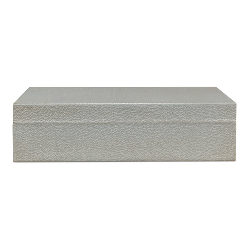 Gatsburg Handmade Decorative Box, Light Gray