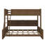 Lit simple superposé au-dessus de grand lit simple avec armoires de rangement et ports USB, cadre de lit superposé en bois massif avec échelle et garde-corps-1727139930