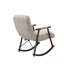 Chaise berçante pliante rembourrée décontractée - dossier / repose-pieds réglable, poches latérales, multi-scène-940515615