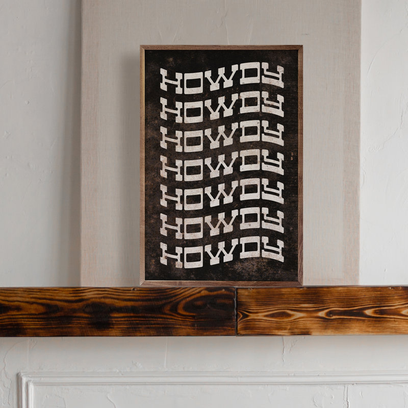 Howdy Repeat, Brown, 24" W x 36" H