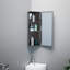 Armoire à pharmacie murale en acier inoxydable avec miroir 3 tablettes fixes l 12 po x H 31 1/2 po Infinity