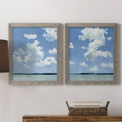 " July Lakeside I " 2 - Pieces Painting Print