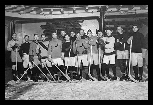 Croissant d’équipe de hockey-reproduction de photo, H 24 po x l 36 po x P 1,5 po