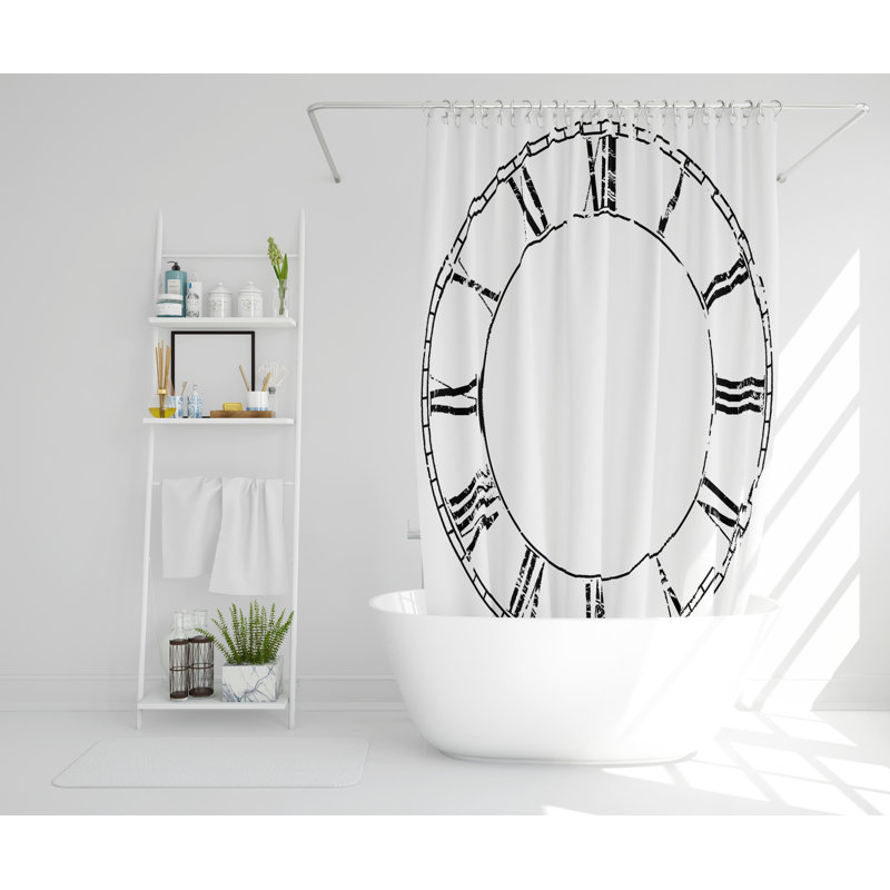 Frisby Polyester Shower Curtain Set, 168cm H x 168cm W