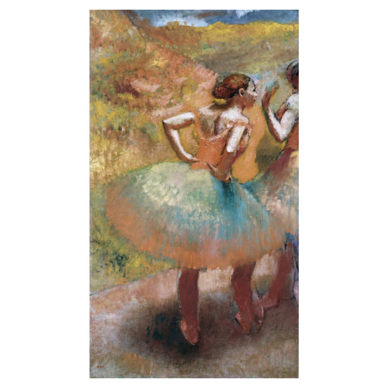 Deux danseuses en jupes vertes par Edgar Degas - Impression Giclée, H 40 po x l 32 po