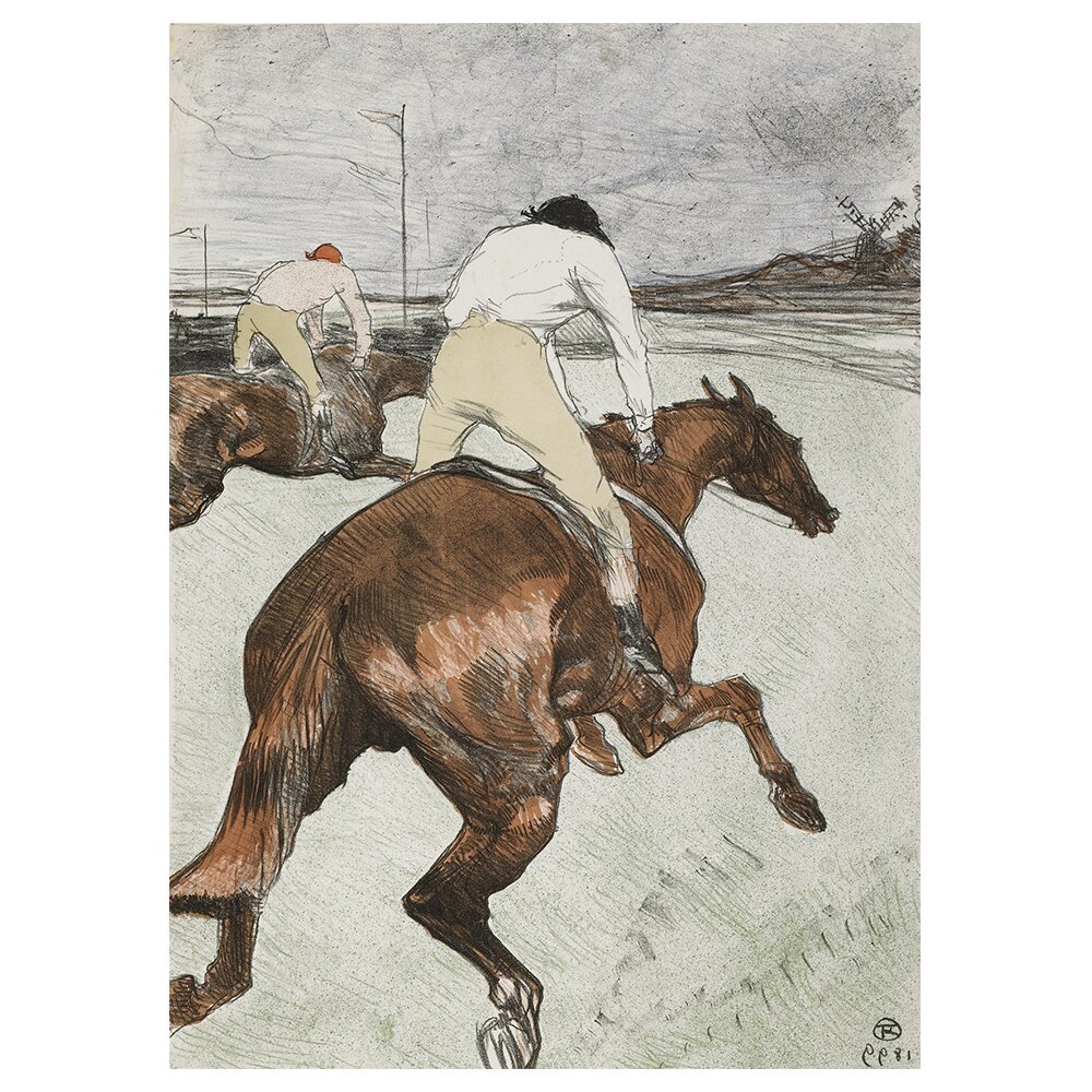 Leinwandbild Der Jockey von Henri de Toulouse-Lautrec