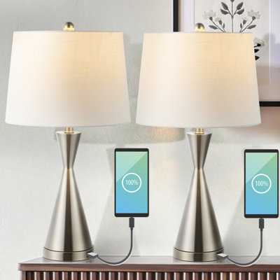 Lampe de table USB en métal Vinona