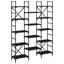 Aadrika 172.5cm H x 127.5cm W Steel Etagere Bookcase-476080596