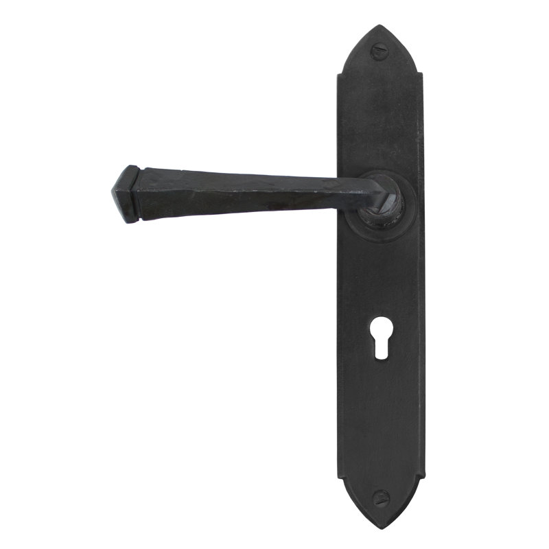 Gothic Lock Door Handle, Beeswax
