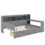 Full Size Daybed With Shelves, Drawers And Study Desk-625480769