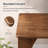 Wave Pattern Mid-Century Modern End Table, Side Table with Adjustable Removable Shelf