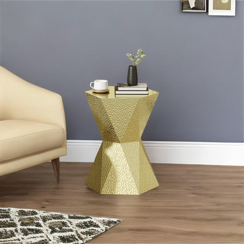Table d'appoint hexagonale