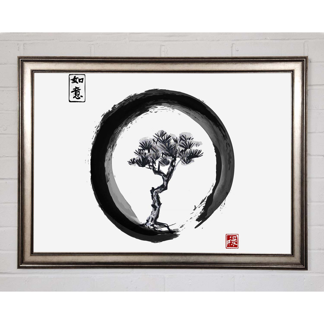 Gerahmtes Leinwandbild Japanese Bonsai Tree 2