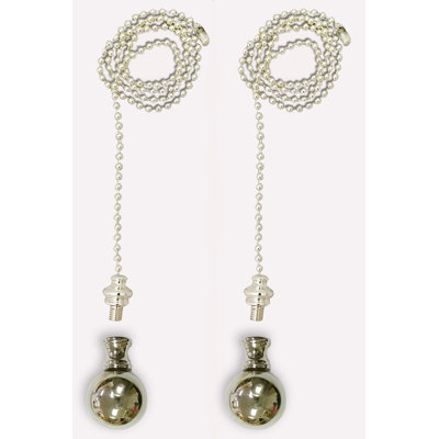 Large Ball Finial Ceiling Fan Pull Chain