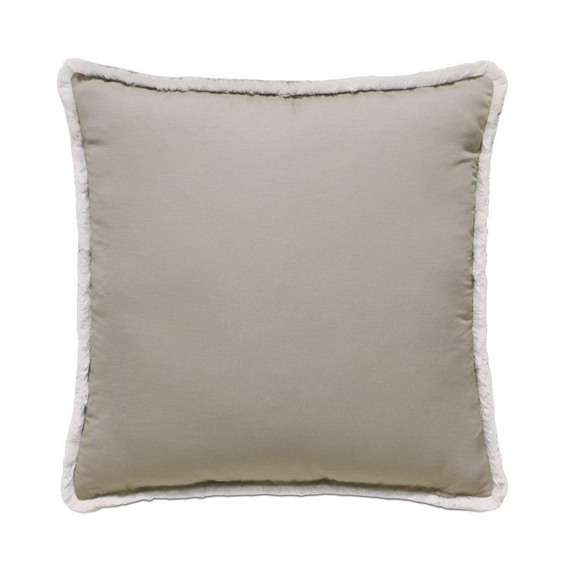 Housse et insert de coussin carré Ezra Brush Fringe par Studio 773
