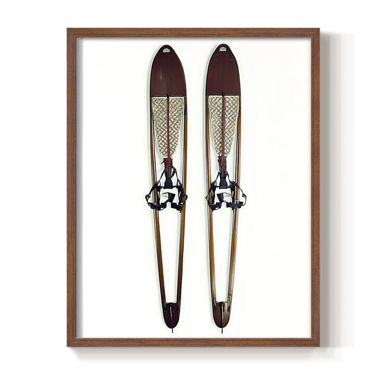 Framed Print - Solid Wood, 11" H x 9" W, Walnut