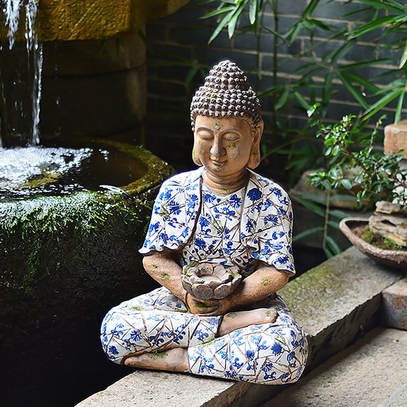 Buddhas No Additional Durability Magnesium Oxide Garden Statue