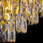 Lustre rond classique en cristal 24 po