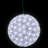 7.5" LED Lighted Starlight Hanging Sphere