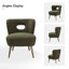 Chaise d'appoint rembourrée en bois Corinne-497856898