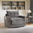 36.3" Chenille Rotatable Upholstered Sofa Chair With Side Pockets-905065913