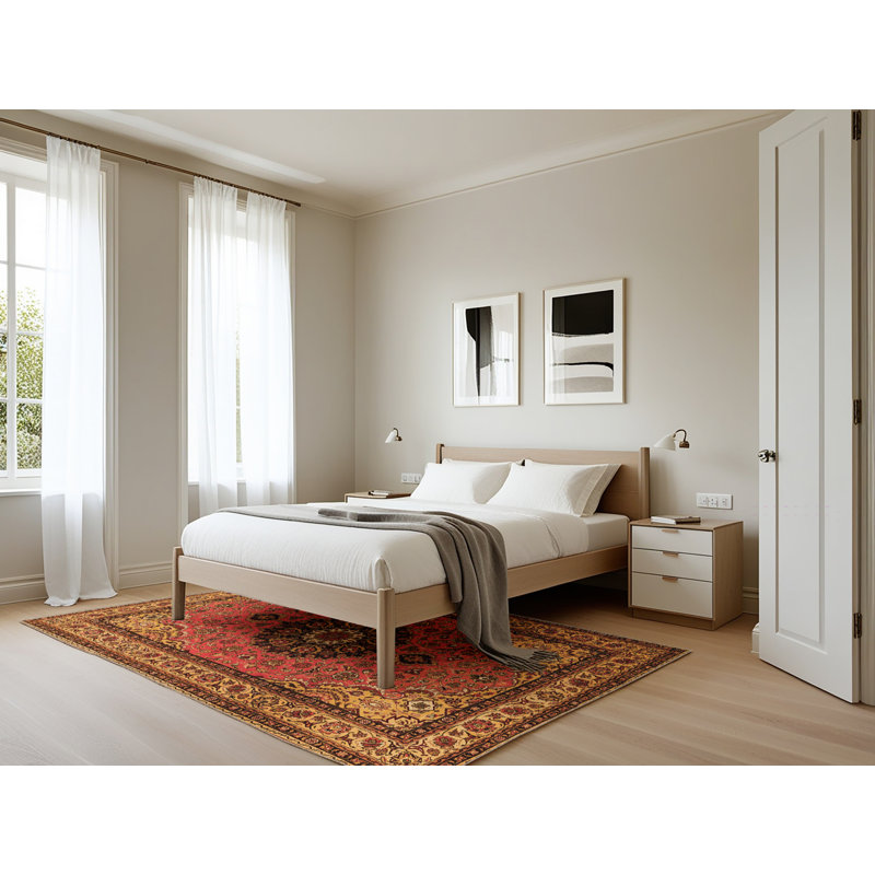 Nealla Performance Floral Indoor Rug, Rectangle 5' x 7'