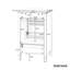 Meuble-lavabo simple 20 po avec lavabo en céramique blanc, porte à fermeture douce avec support à 2 niveaux et tiroir