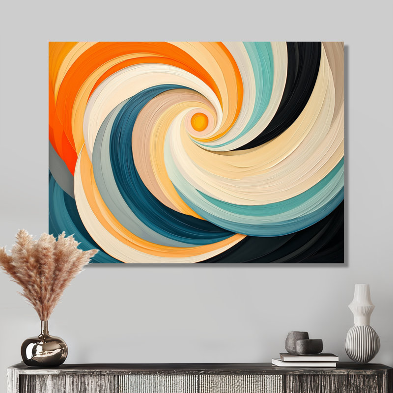 Cosmic Dance Of Colours III - Abstract Impressionism, impression sur métal moderne, H 12 po x l 20 po x P 0,84 po