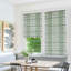 Fabdivine Handmade 100% Blackout Pure Linen Roman Shade, Green or Brown Block Print Floral Blinds for Windows, Ideal for French Doors, Living or Bedrooms, Hall, Linen Fabric, Mountain Moon-1384879434