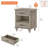 Agathy Set Of 2 Nightstands Side Table With Two Drawers & Open Shelf-1942831803