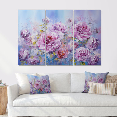 «Mauve mauve», ensemble d'art sur toile