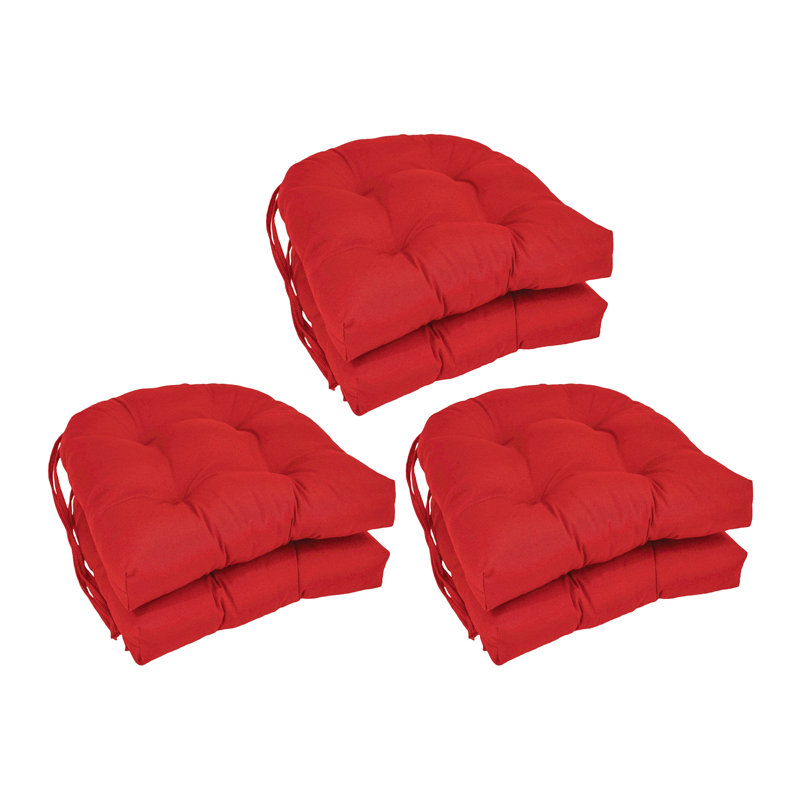 Outdoor 3.5'' Seat Cushion, Red