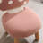 Mushroom Kids Chair With Solid Wood Legs, Upholstered Seat Kids Chair for Playroom/Bedroom-1605859074