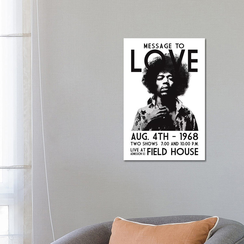 Message To Love - Wrapped Canvas Print, 66.04 cm H x 45.72 cm W x 1.91 cm D