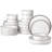 24 Piece Porcelain China Dinnerware Set - Service for 6-1416725229