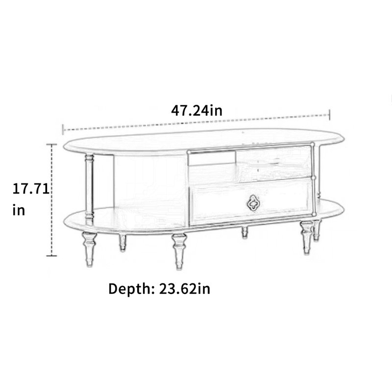Table basse rétro