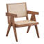 Fauteuil en rotin brun