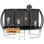 Tranpoline 12 pi pour enfants avec filet de sécurité Tranpoline récréative pour adultes Approuvé ASTM Tranpoline pour la cour extérieure avec panier de basketball